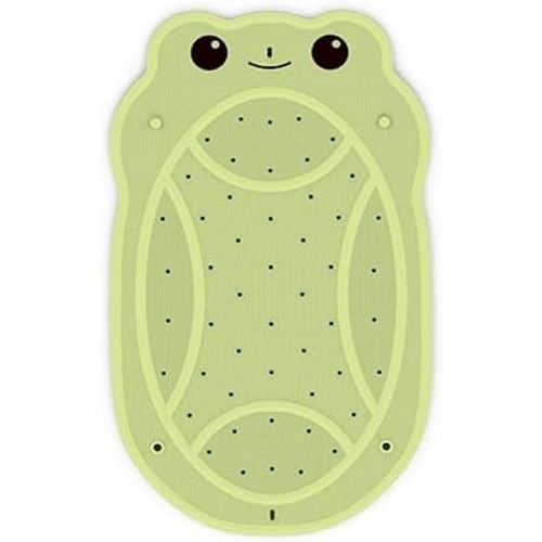 Bath Mat for Tub Non Slip Baby, 30"x18" Bathtub Mat Non Slip Kids, Shower Mat Natural Rubber no Odors, Textured Surface and Strong Suction Cups for Double Anti-Slip, Easy to Clean, Green