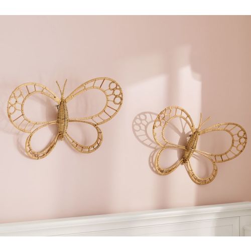 Rattan Butterflies, Set of 2