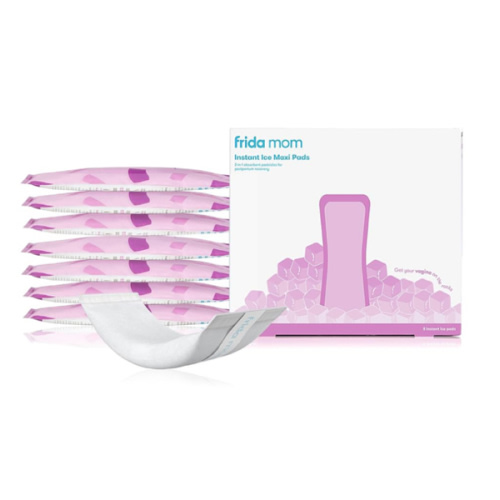 Frida Mom 2-in-1 Postpartum Pads, Absorbent Perineal Ice Maxi Pads, Instant Cold Therapy Packs and Maternity Pad in One