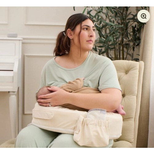 Super Deluxe Oat Nursing Pillow with 100% Organic Cotton Cover