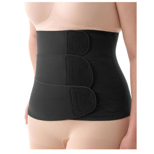 Momcozy Ergowrap Postpartum Belly Wrap, 3D Abdomen Lifting & Ergonomic Back Support Abdominal Binder, Seamless & Invisible Wrap Shapewear for Postpartum C-Section Recovery, Daily Wear, Exercise