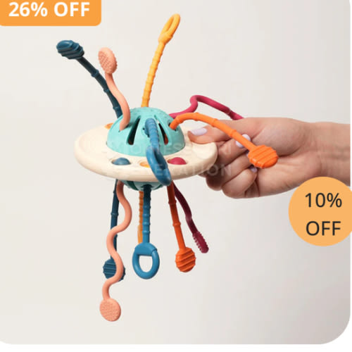 Montessori Silicone Pulling Toy