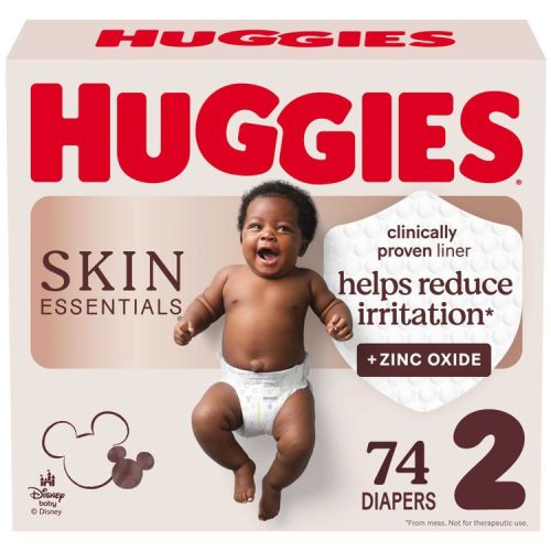 Huggies Skin Essentials Dermatologist Approved Diapers - Size 2 - 74ct