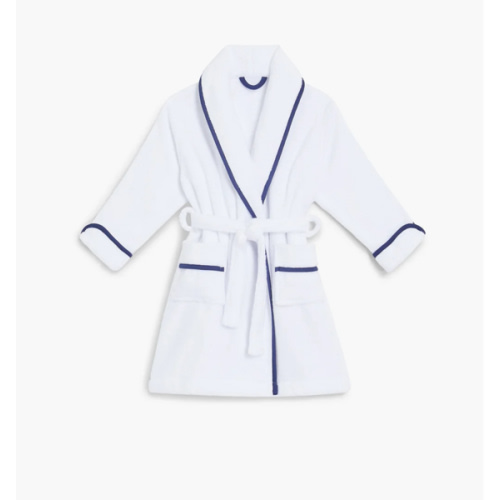 Hill House The Baby Hotel Robe - White/Navy