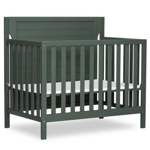 Dream On Me Bellport 4 in 1 Convertible Mini Crib In Green