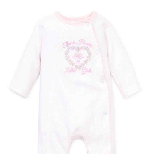 Thank Heaven For Little Girls Footed One-Piece (Headband not included)