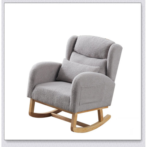 Isabelle & Max™ 27.2"W Modern Accent High Backrest Living Room Lounge Arm Rocking Chair, Two Side Pocket | Wayfair