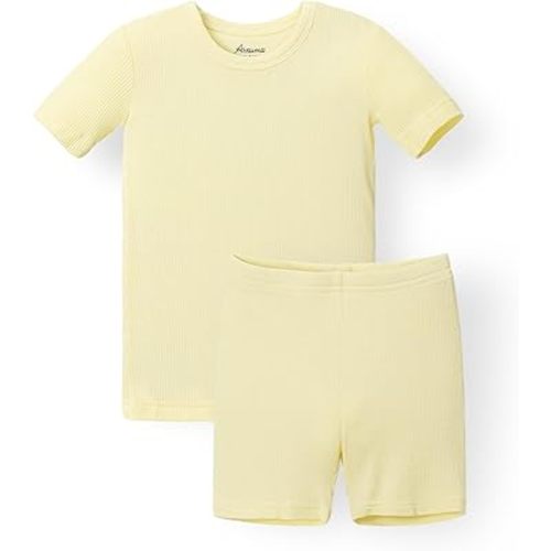 AVAUMA Baby Boys Girls Pajama Set Kids Toddler Snug fit Ribbed Sleepwear pjs for Daily Life Style