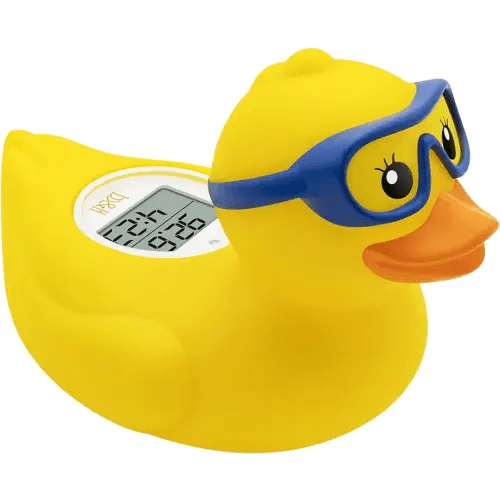 b&h Baby Bath Thermometer and Room Thermometer - Upgraded Sensor, The Infant Tub Water Temperature Thermometer Floating Toy Safety Products (Diving-Goggles Duck)