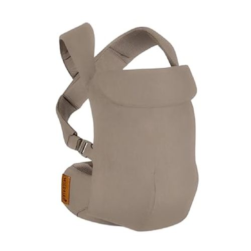 WildBird - Aerial Carrier - 7 to 45 lbs - for Moms, Dads & Caregivers - 100% Natural European Linen Fibers - Versatile & Adjustable - Small Size - Desert Lark Fabric - Small (XS-XL)