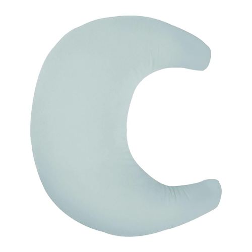 Organic Nursing Pillow (New 2025 Design) | Bottle & Breastfeeding Pillow with Organic Cotton Cover & Fiberfill, Machine Washable Feeding Pillow, Newborn Essentials Must Haves (Bluebell) - v2