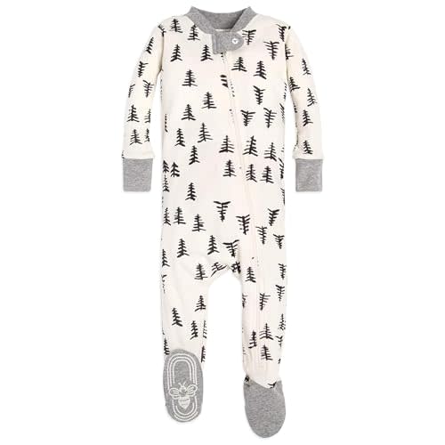 Burt's Bees Baby Boys' Snug Fit One-Piece Footed Non-Slip Sleeper