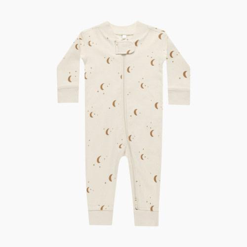 Quincy Mae Zip Long Sleeve Sleeper - Natural, 6-12 M