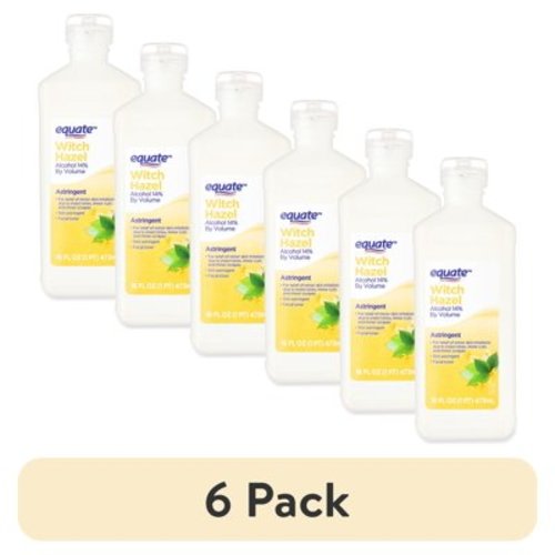 (6 pack) Equate Witch Hazel Astringent Liquid, 16 fl oz