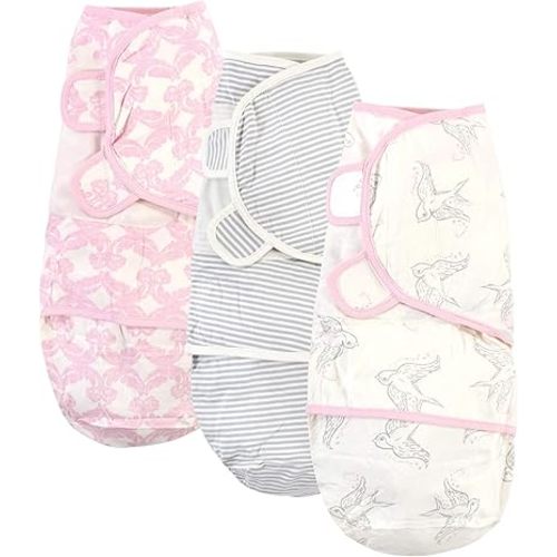 Touched by Nature Unisex Baby Organic Cotton Swaddle Wraps, Boho Fox, 0-3 Months