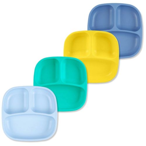 Re-play 4pc - Divided Plates - Cove