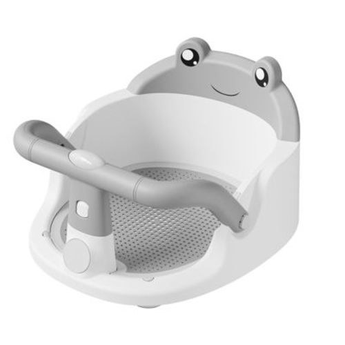 Napei Baby Bath Seat with Suction Cups & Backrest Support-Gray