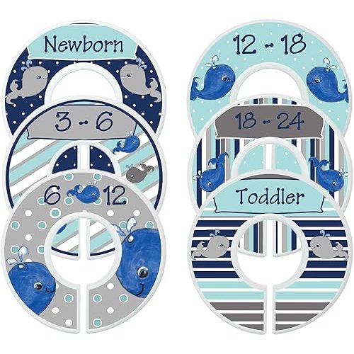 Baby Closet Dividers Nursery Closet Dividers Closet Organizers Whales