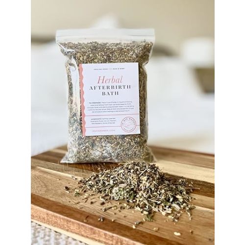 Herbal Postpartum Bath by in His Hands. 12 Ounces of Handmade Soothing Herbs and Sea Salt for Postpartum. Healing, Relaxing, Soothing Bath for Postpartum Recovery.