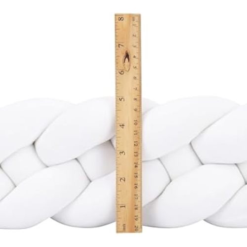 Handmade Pillow for Cushions Bedroom, Sofa (White,79In)