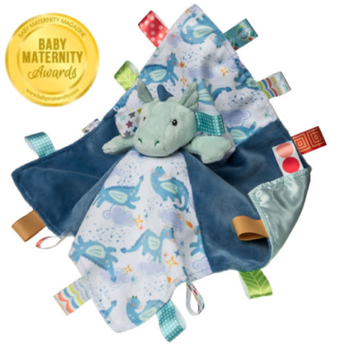 Taggies Drax Dragon Character Blanket – 13×13″ – Mary Meyer Stuffed Toys
