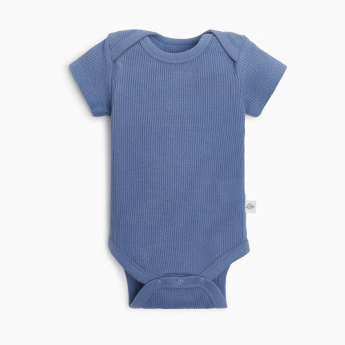 Tiny Kind Waffle Bodysuit - Ocean, 0-3 M