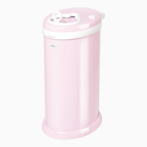 Steel Diaper Pail - Light Pink