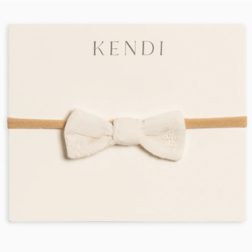 Eyelet Dainty Bow - Ribbed Collection
