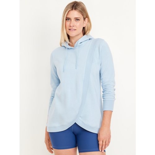Maternity Cross-Front Nursing Pullover Hoodie
