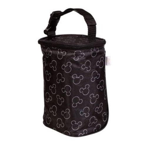 J.l. Childress Tall Two Cool Breastmilk Cooler, Baby Bottle & Food Bag, Insulated & Leak Proof, Fits 2-4 Bottles Mickey Black
