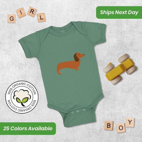 Baby Bodysuit Weiner Dog