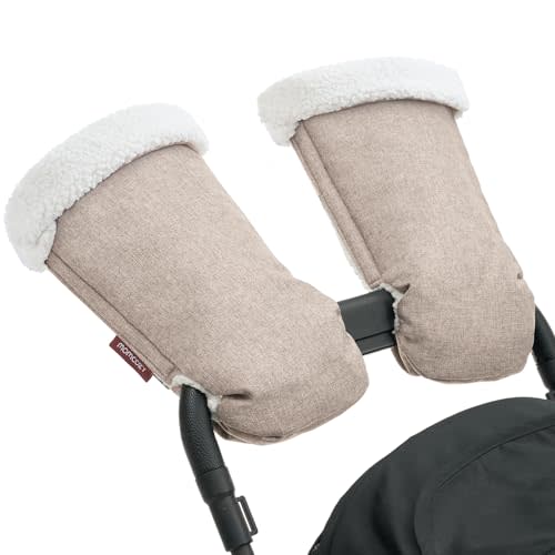 Momcozy Stroller Gloves Warmmuffs | Universal Winter Anti-Freeze Stroller Mittens | Winter Handmuff Stroller Accessories | Ultra-Plush,Weather-Proof | Foldable Adjustable | Shopping Golf Pet Cart