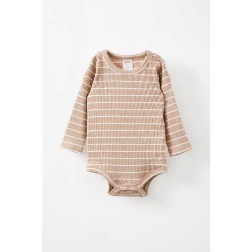 Organic Pointelle Long Sleeve Bubbysuit