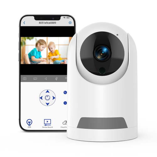 GPED Baby Monitor, 360° Wireless 4MP HD Baby Camera, Indoor Camera with Night Vision, Motion Tracking, Two-Way Audio