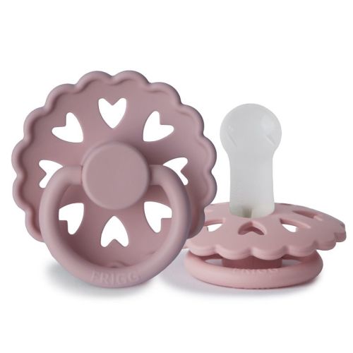 FRIGG Andersen Fairytale Silicone Pacifier 2-Pack Cream/Silky Satin 6-18 Months