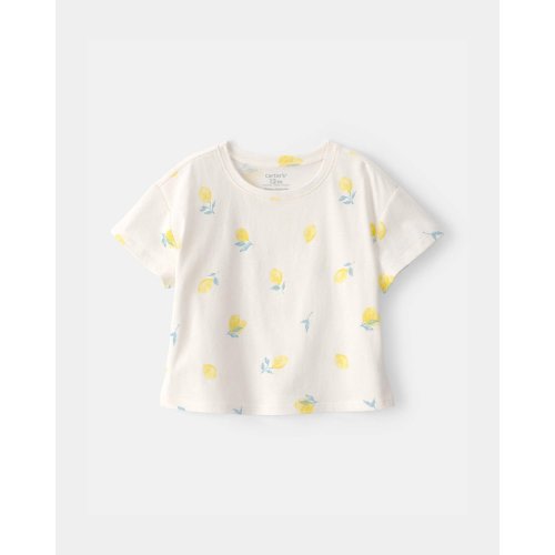 Baby Girl Lemon Top - Cream | Carter's