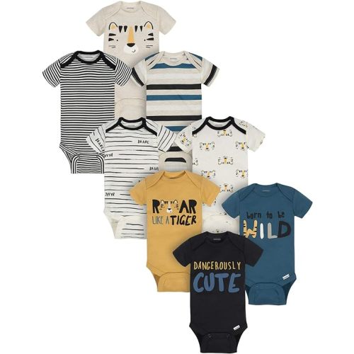 Onesies Brand baby-boys 8-pack Short Sleeve Mix & Match Bodysuits