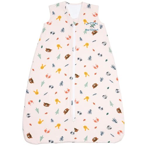 Baby Merlin's Magic Dreamsack - Cotton Wearable Blanket Sleep Sack - Winter Baby Sleep Sack for 6-12 Months Babies - Promotes Restful Sleep and Hip of Movement - Sleeping Animals