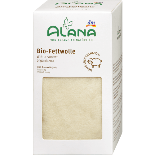 ALANA Fettwolle zum Zupfen aus Bio-Schurwolle, 50 g dauerhaft günstig online kaufen | dm.de