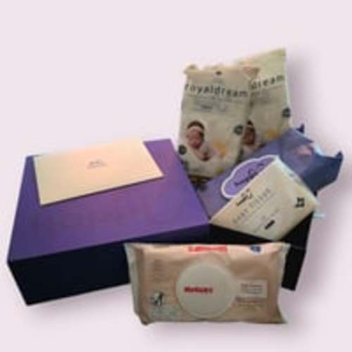 FOR NEW MOTHERS BABY BOX BUNDLE, Wipes Baby Tissue Diapers