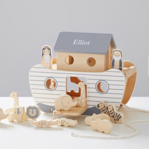 Noahs Ark Wooden Toy Set