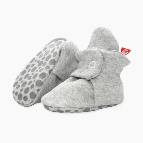 Zutano Organic Cotton Booties - Heather Gray, 0-3 Months