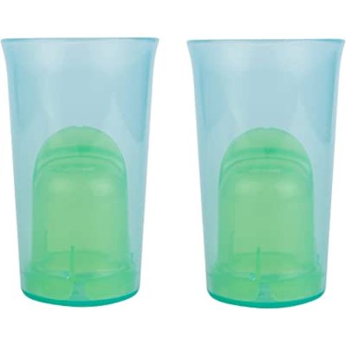 The First Years My First Open Cup — 2 Cups in 1 — Open Baby Cup with Removable Spill Control Insert — Training Cups for Transition to Toddler Cups — Ages 12 Months and Up — 2 Count