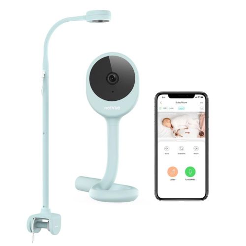 Smart Baby Monitor Camera, App-Based Monitoring, 2K Video, Sleep Tracking, Cry Detection, 4-in-1 Mount, Two-Way Audio