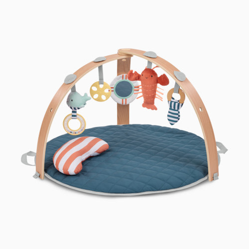 Ingenuity Cozy Spot Duvet Activity Gym with Self-Storage, Machine Washable Mat - Harbor Haven