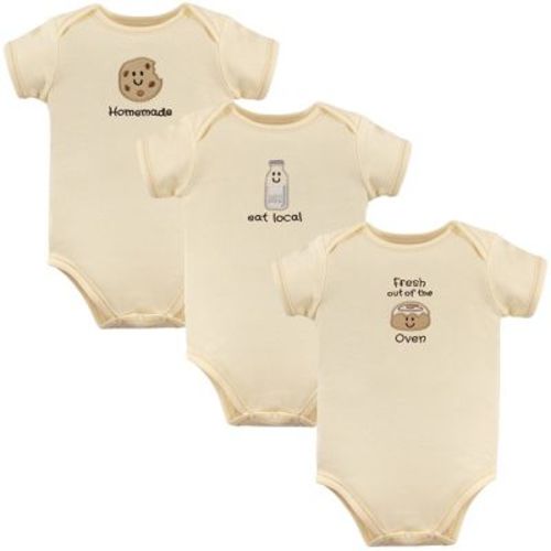 Touched by Nature Organic Cotton Bodysuits 3pk, Oven, 9-12 Months