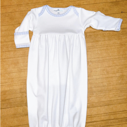 New Beginnings Gathered Gown Lt. Blue