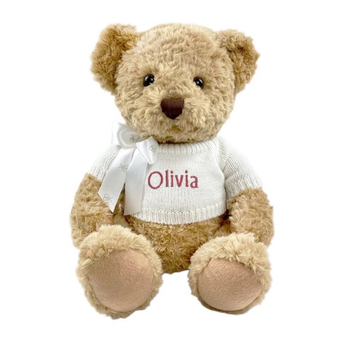 Personalised Teddy Bear Red | Soft Toys | Baby Gift | Over The Moon