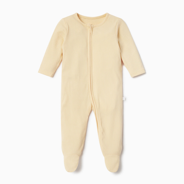 Ribbed Clever Zip Snug Fit Pajamas