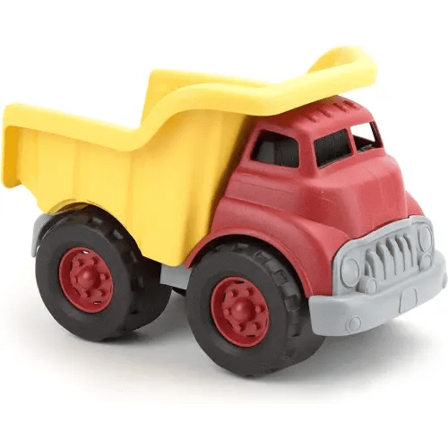 Green Toys Dump Truck in Yellow and Red - BPA Free, Phthalates Free Toys for Gross/Fine Motor Skill Development. Pretend Play , Red/Yellow